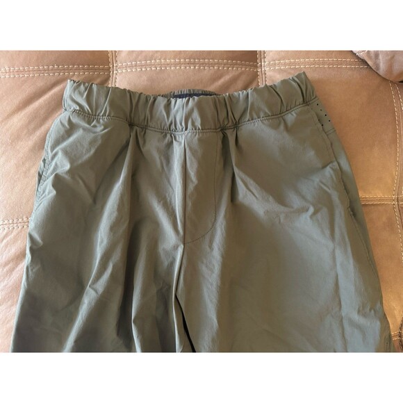 Abercrombie Fitch Shorts Men XS Green Stretch Training Active Gym Yoga - Picture 2 of 7